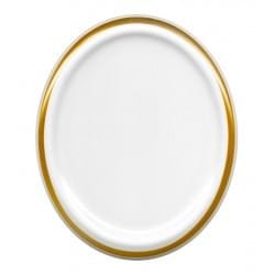 Bohemia owal zdjęcie czarno-białe i złoty pasek