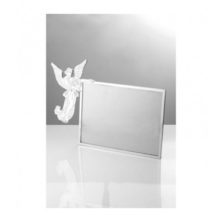 Tabliczka nagrobna ze stali nierdzewnej do grawerowania prostokątna z aniołem 24,5x18,5 cm T5