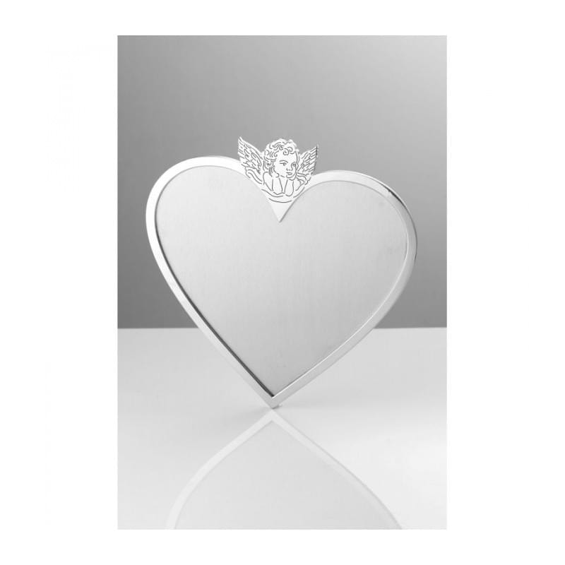 Tabliczka nagrobna ze stali nierdzewnej do grawerowania w kształcie serca T8