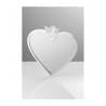 Tabliczka nagrobna ze stali nierdzewnej do grawerowania w kształcie serca T8