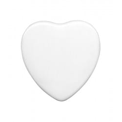 Zdjęcie nagrobkowe serce proste czarno-białe z białym paskiem